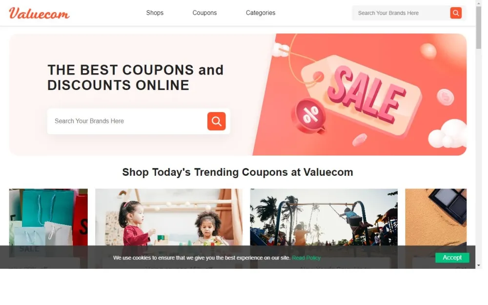 Screenshot of Valuecom